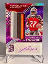 2018 Panini Spectra Ronald Jones II RC Radiant  5 COLOR!! Player Worn AUTO /35