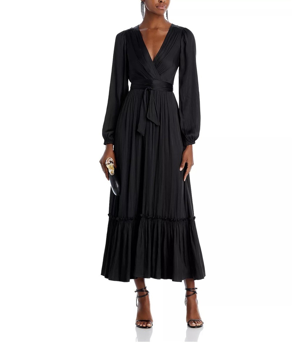 aqua black maxi dress One-shoulder Maxi Gown