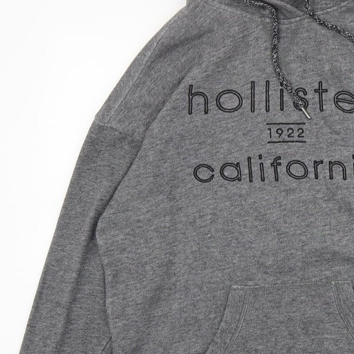 Suéter con capucha Hollister gris algodón para hombre talla XS - Imagen 11 de 12