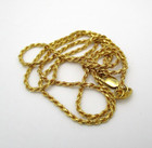 14K Yellow Solid Gold Rope Chain Necklace 18" [N96] — photo 5