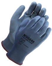 12 Pairs Nugear Polyurethane (PU) Palm Coated Protective Safety Work Gloves 
