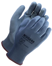 12 Pairs Nugear Polyurethane (PU) Palm Coated Protective Safety Work Gloves 