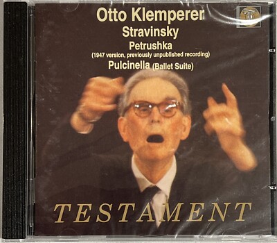 Otto Klemperer Conducts Stravinsky Petroushka Pulcinella Testament CD Sealed