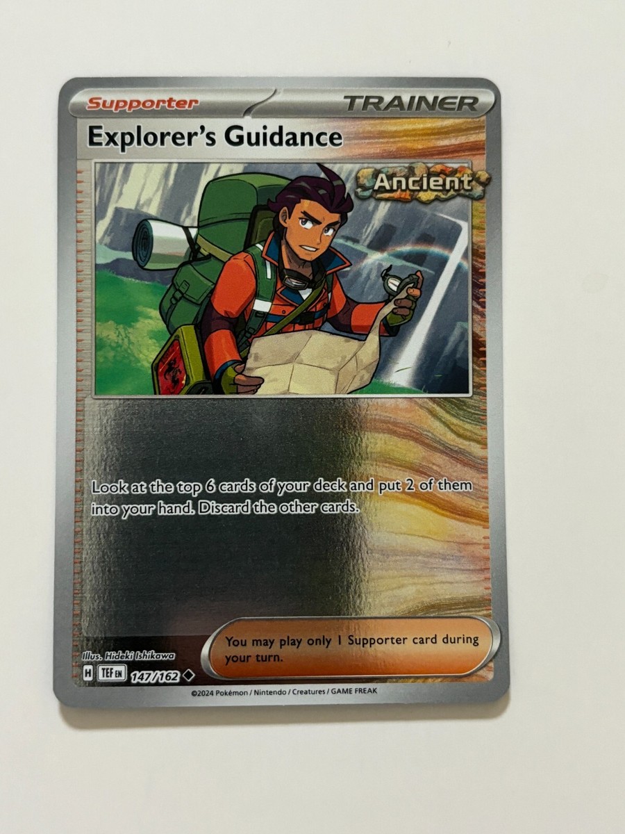 Pokemon Card Temporal Forces Reverse Holographic Explorer's Guidance  147/162 NM