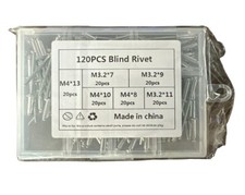 120pcs Blind Rivets, Pop Rivets Assortment Kit