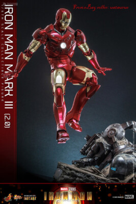 Perfect Hot Toys 1/6 Mms664 Iron Man Mkiii 2.0 In Stock New