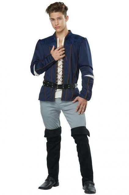Mens Romeo Costume, Shakespeare, Juliet, Medieval Renaissance Halloween