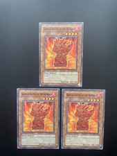 Yugioh Barrier Statue Of The Inferno CDIP-EN020 Common 1st Edition LP/MP X3