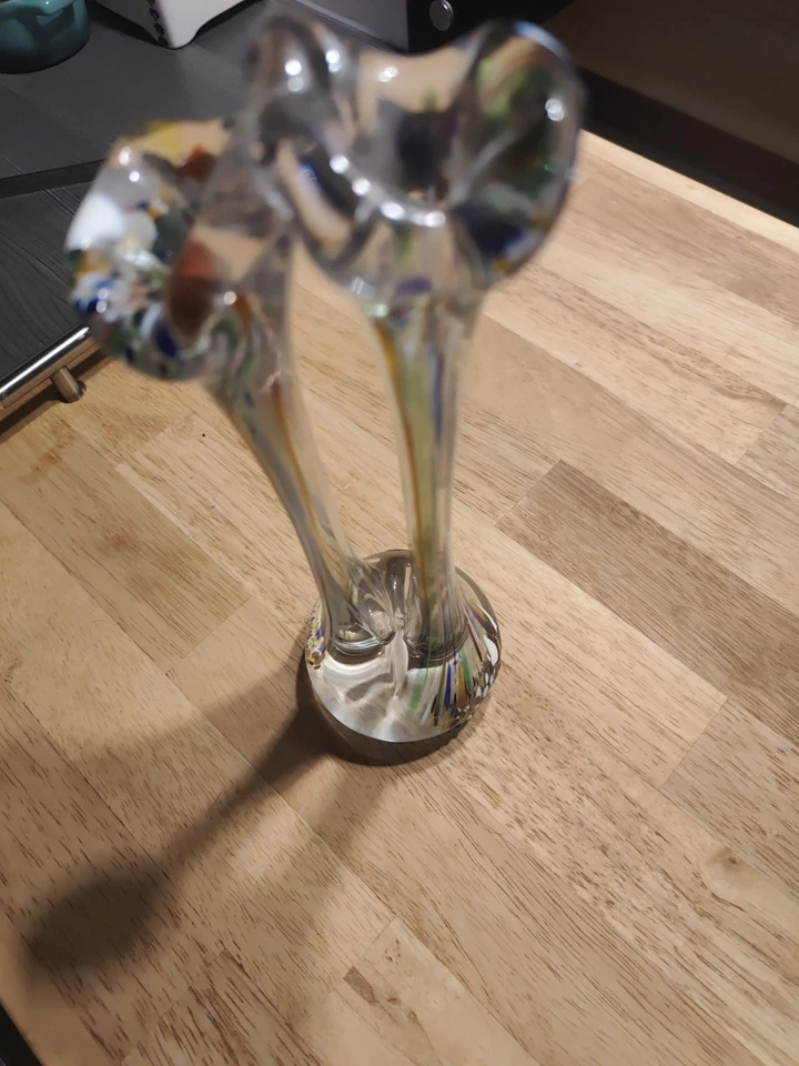 Vintage Murano-Stil Glasvase – Handarbeit – 50er/70er Jahre - Bild 4 von 4