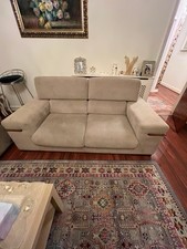 2 Beige Sofa One Is 3 Seater and The One Is Two