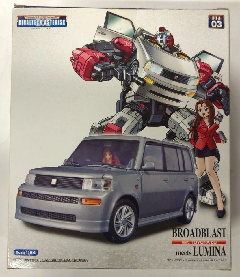 BTA-3 Broad Blast feat Toyota bB meets Lumina Action Figure Transformers Takara - Image 3 of 3