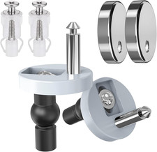 Toilet Seat Hinge Bolts Kit Quick Release Top Hinge Fixings Expanding Rubber