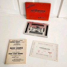 Auto Bridge Play Yourself Game 1957 Deluxe Vintage Pocket Model No. PB