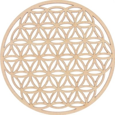 Blume des Lebens aus Holz 14 cm - Schutz, Harmonie und heilige Energie