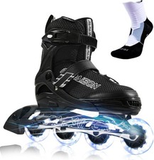 PAPAISON Adjustable Inline Skates ADULT XL Wide Adjustable 4 sizes fits 7-12 NEW