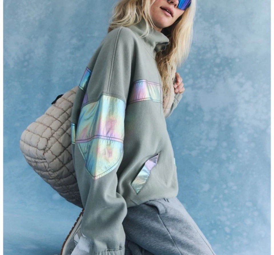 Sudadera Free People FP Movement Away We Go 1/2 Cremallera Mediana Grande Precio de venta sugerido por el fabricante 128 USD Foto 3 de 4