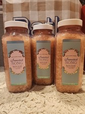 Bath  Body Works SWEETEST SONG Bath Soak W/Vitamin E  Sea Salt 17 OZ X3 New