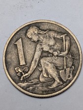 Moneda checa Checoslovaquia Chequia 1 corona 1967