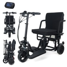 Three-Wheel Foldable Scooter Electric Adult, 3 Speed Adjustment Mobility Scooter