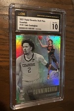 CADE CUNNINGHAM 2021 PANINI CHRONICLES ESSENTIALS 1ST GRADED 10 ROOKIE CARD RC