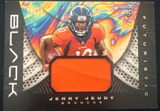 2020 Panini Black Jerry Jeudy Rookie Futuristic Patch /75 #F13