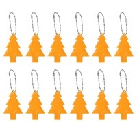 Reflektierende SchlüSselanhäNger-Tags, 12Er-Pack AnhäNger Aus Pvc, Gold