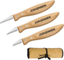 3-Piece Wood Carving Tools Set Stainless Steel Whittling Knives
