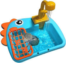 Automatic Bird Shower Parrot Bath Fountain,Cage Mountable Bath Tub with Automa