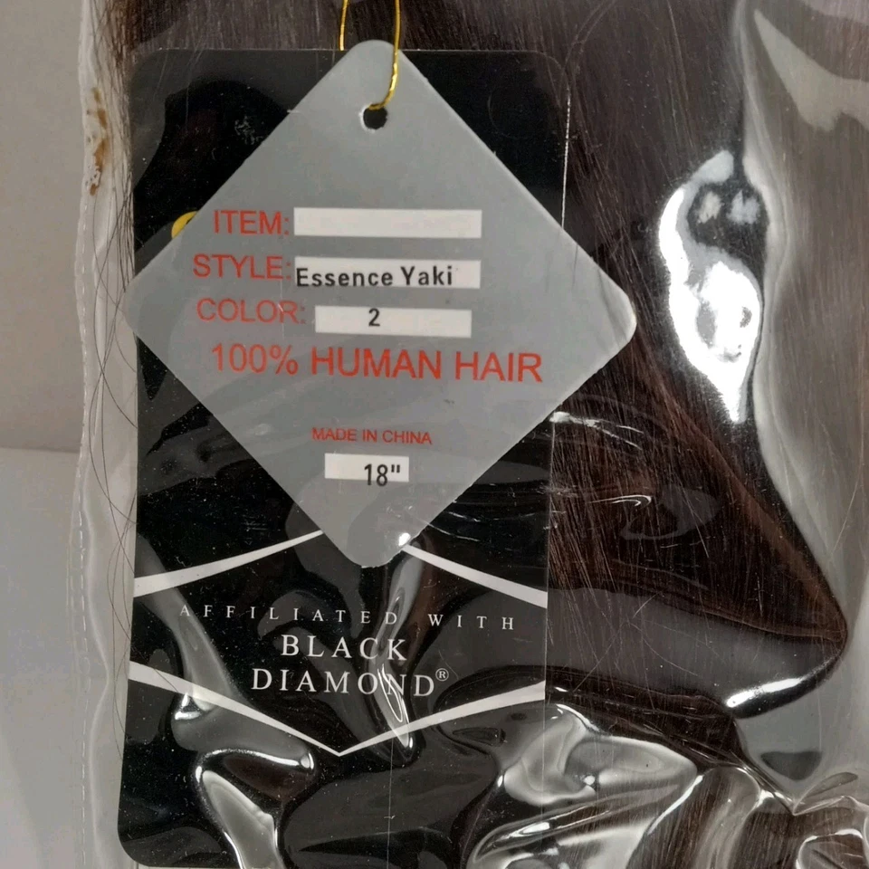 Extensión de tejido Yaki esencia natural 100 % cabello humano diamante negro ONYX  Foto 2 de 4