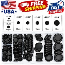 170pcs Rubber Grommet Firewall Hole Plug Electrical Wiring Gasket Assortment Kit