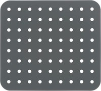 Wenko SpüLbeckeneinlage Kristall Eckig SpüLbeckenmatte Kunststoff Grau 31X27,5Cm