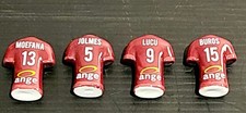 Lot 4 Fèves Boulangerie Ange 2023 UBB RUGBY XV  MAILLOTS JOUEURS