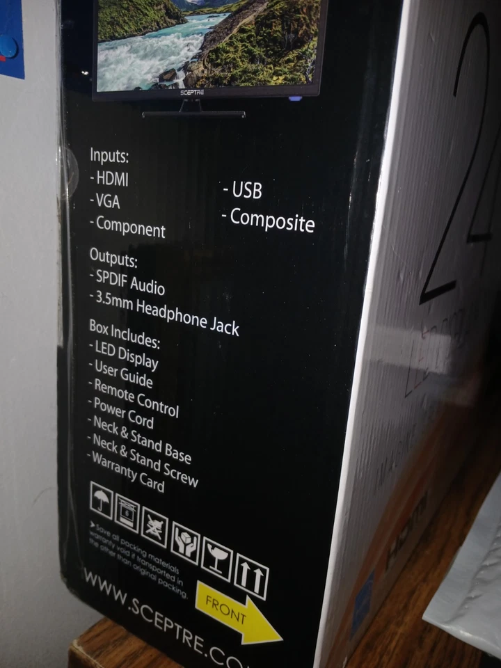 Sceptre E246BV-FMQC 24" 1080p HD LED TV - Black - Image 3 of 3