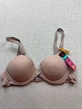 Maidenform One Fab Fit Everyday Modern Demi Underwire Bra Womens 34A Nude NWT