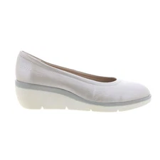 Fly London Numa NUMA570FLY-005 Womens Silver Leather Ballet Flats Shoes 39