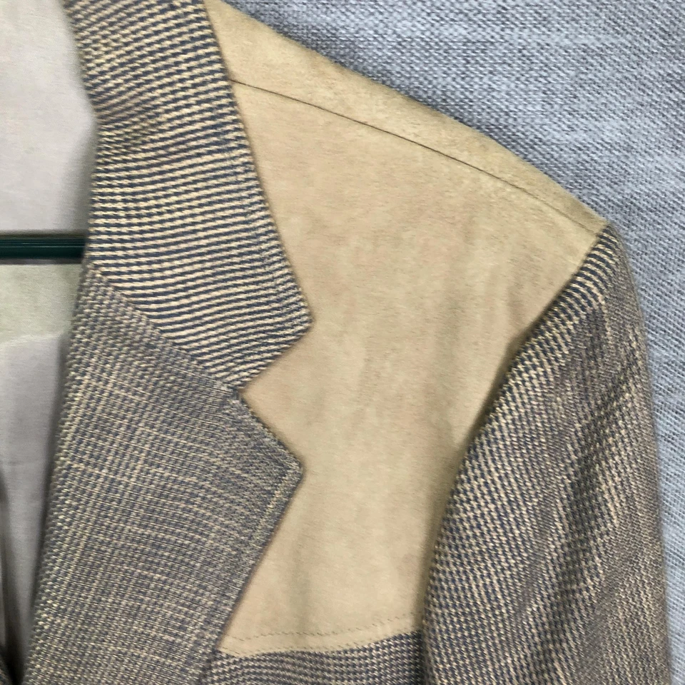 Vintage Pendleton Blazer Mens 42 Long Western Wool Suede Yoke Jacket USA 80s - Image 4 of 4