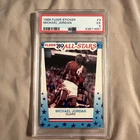 1989 Fleer Sticker MICHAEL JORDAN # 3 PSA 5 VERY ICONIC CARD LOOKS MUCH NICER