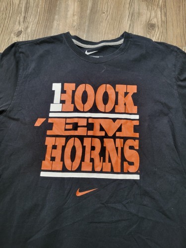 Nike Shirt Herren XL Schwarz Texas Longhorns NCAA Hook Em Horns College Kurzarm - Bild 2 von 6