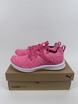 Puma Laguna Fusion Knit Damen Sneaker Gr. UK 5 Pink Comfort Running /32105