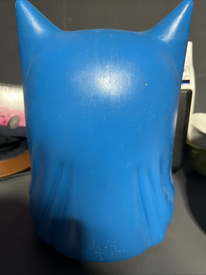 Vintage 1966 Batman Plastic Mask Halloween Costume Helmet Cowl Ideal Toy Corp 2 - Image 3 of 4