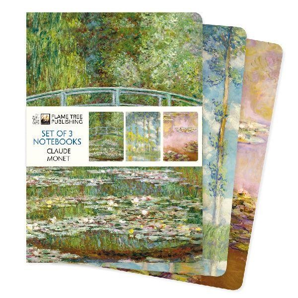 Flame Tree Publishing Claude Monet Set Of 3 Standard Notebooks-image