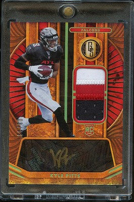 Kyle Pitts 2021 Gold Standard Auto Autograph Patch RC 8/49 Atlanta Falcons