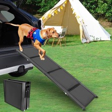 Folding Dog Car Ramp for SUV  Truck - 63"x17" Non-Slip 1680D Oxford Fabric R...