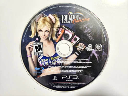 Lollipop Chainsaw (PS3, Playstation 3) Works Disc Only🔥Nice Shape!