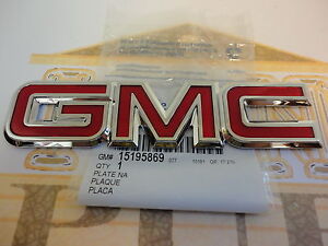 GMC YUKON SONOMA SAFARI EXPRESS JIMMY LIFTGATE TAILGATE EMBLEM 22884137 GM OEM
