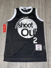 TuPac Shakur 2Pac XS Above the Rim MOVIE Shootout Tournament Basketball JERSEY