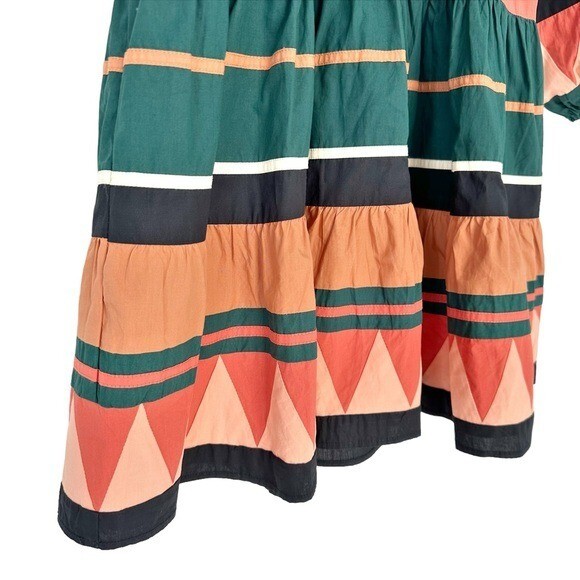 Ulla Johnson Mika Pine Seminole Patchwork Cotton … - image 6