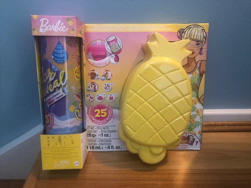 NEW Barbie Ultimate Color Reveal Foam Doll -Pineapple Scent 25 Surprises
