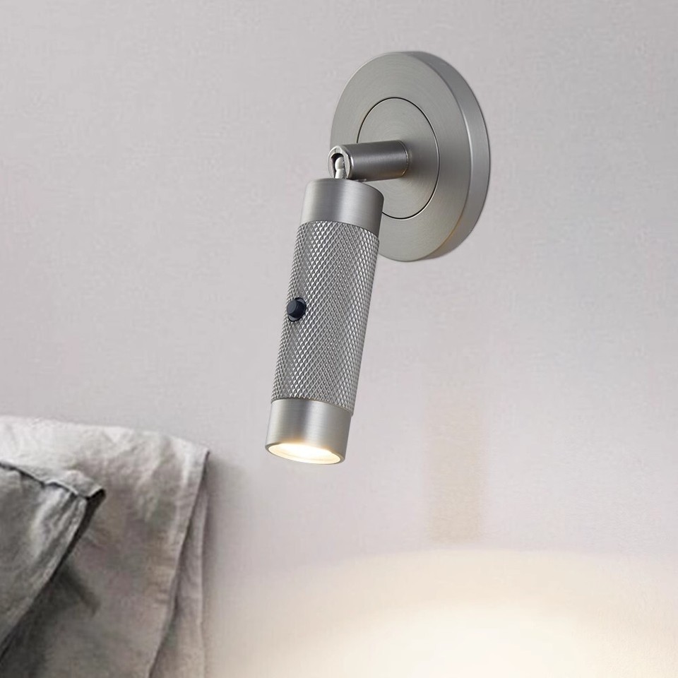 3W LED Bedside Reading Lamp Fixture Wall Sconce Swivel Light Head On ...