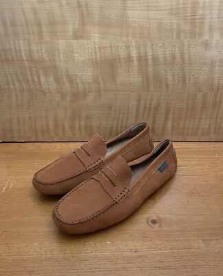 GH BASS MENS Size US- MENS DAVIS DRIVER -PENNY DRIVER LOAFERS  NUBUCK-RUST